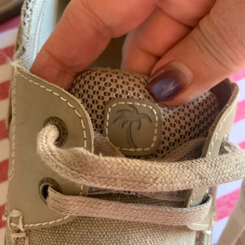 Margaritaville Harpoon Lace Khaki Boat Shoes
